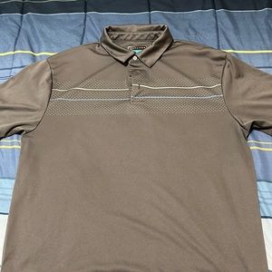 PGA Tour golf polo - grey / blue / white pattern - size M excellent condition